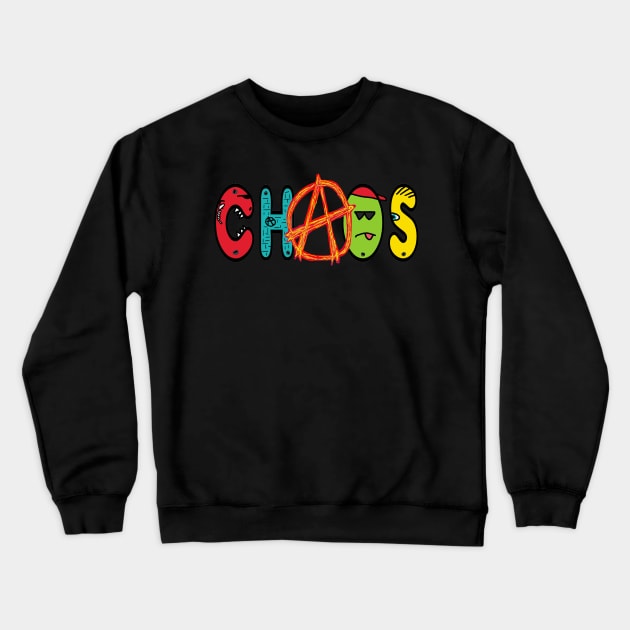 Chaos Crewneck Sweatshirt by Mark Ewbie